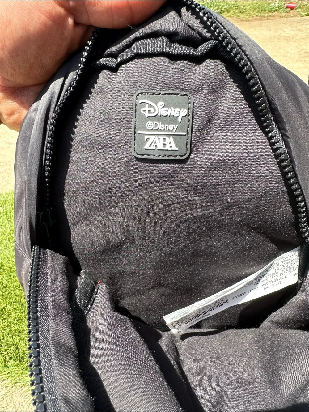 Zara Kids x Disney Mickey Mouse Black Puffer Backpack - Picture 5 of 8